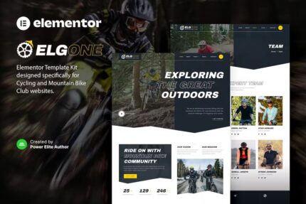 Elgone – Kit de Modelo Elementor para Clube de Ciclismo e Mountain Bike