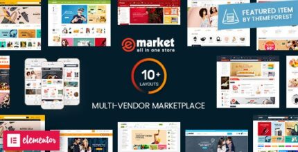 eMarket – All-in-One Multi Vendor MarketPlace Elementor WordPress Theme (42 índices, layouts móveis)