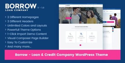 Empréstimo – Tema WordPress responsivo à empresa de empréstimo