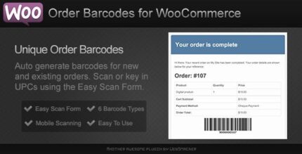 Encomendar códigos de barras para WooCommerce