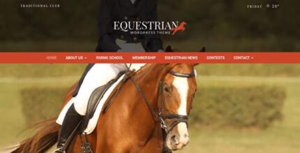 Equestrian – Tema WordPress Cavalos e Estábulos