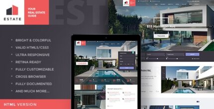 Estate – Vendas e Aluguel de Imóveis Tema WordPress + RTL