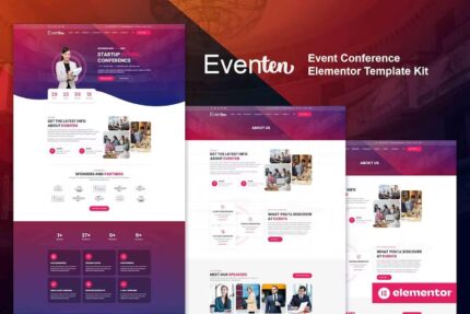 Eventen – Kit de modelo Elementor Pro para conferência de eventos