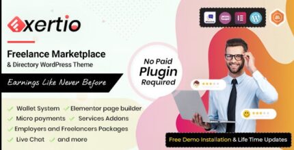 Exertio – Tema WordPress do Freelance Marketplace