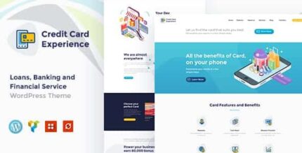 Experiência de cartão de crédito | Empresa de empréstimo e tema WordPress de banco on-line