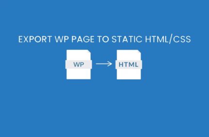 Export WP Pages to Static HTML/CSS Pro