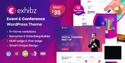Exposição | Tema WordPress da Conferência do Evento