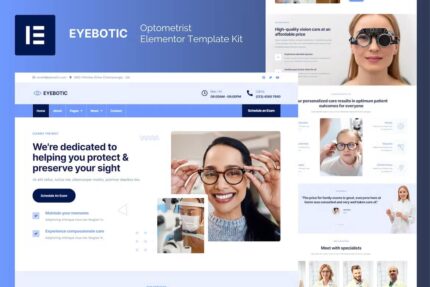 EyeBotic – Template Kit Elementor Pro para optometristas