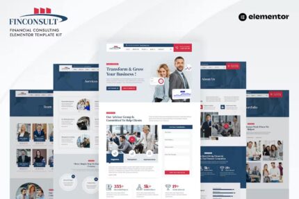 Finconsult – Template Kit Elementor de Consultoria Financeira
