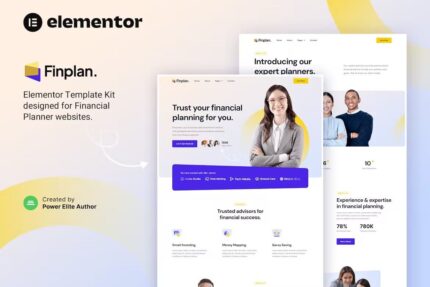 Finplan — Template Kit Elementor para planejador financeiro e consultor
