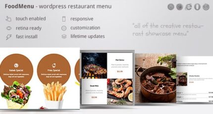 FoodMenu – WP Creative Restaurant Menu Showcase WooCommerce