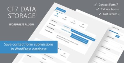 Formulário de contato CF7 Armazenamento de dados