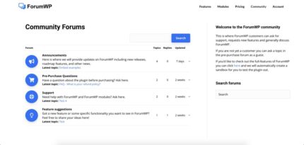 ForumWP Pro – Forum plugin for WordPress