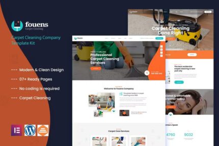 Fouens – Empresa de limpeza e manutenção doméstica Elementor Template Kit