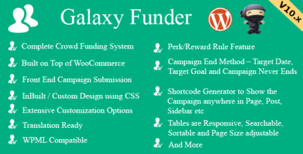 Galaxy Funder – Sistema de Crowdfunding WooCommerce