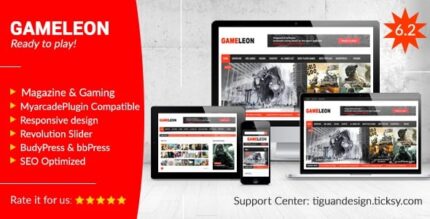 Gameleon – Tema WordPress Gaming & Magazine