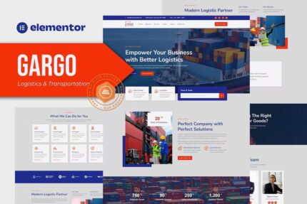 Gargo – Kit de modelo de Elementor de Logística e Transporte