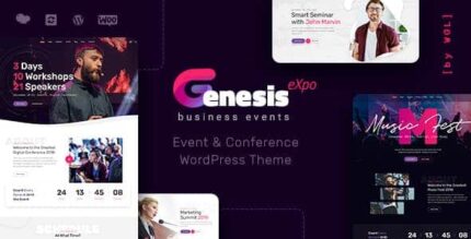 GenesisExpo | Tema WordPress para eventos e conferências de negócios