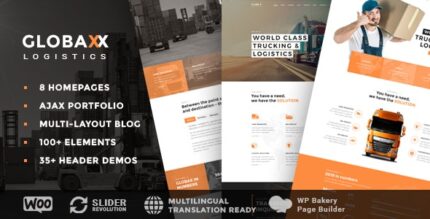 Globax – Logística WordPress Tema + Woocommerce