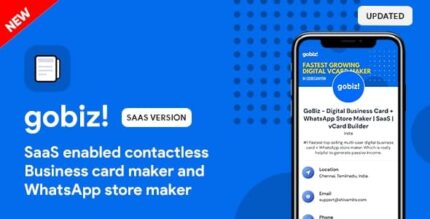 GoBiz – Cartão de Visita Digital + WhatsApp Store Maker | SaaS | Criador de vCard