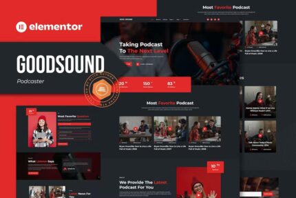 Goodsound – Template Kit Podcaster Elementor