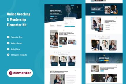 Goro – Online Coaching & Mentorship Elementor Template Kit