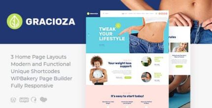 Gracioza | Empresa de perda de peso e tema WordPress de blog saudável