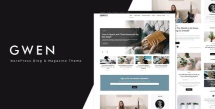 Gwen – Tema de Blog WordPress Pessoal Criativo