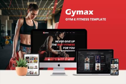 Gymax – Template Kit Elementor de ginástica e fitness