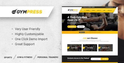 GymPress – Tema WordPress para Fitness e Personal Trainers