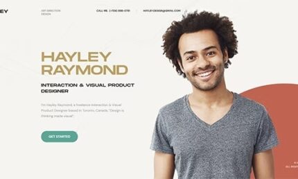 Hayley – Tema WordPress para Currículo/Currículo Pessoal