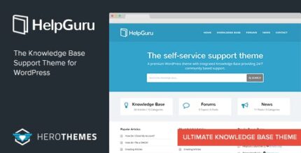 HelpGuru – Um tema WordPress de base de conhecimento de autoatendimento