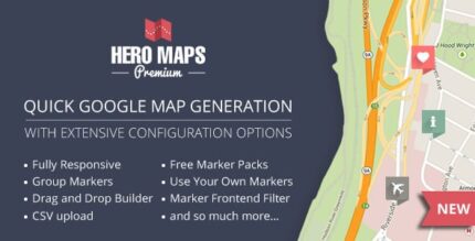 Hero Maps Premium – Plug-in responsivo do Google Maps