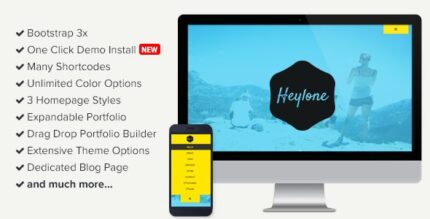 Heylone – Tema WordPress Parallax de uma página