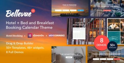 Hotel + Alojamento e Pequeno-almoço Calendário de reservas Tema | Bellevue