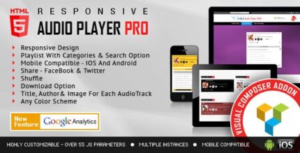 HTML5 Audio Player PRO – Addon para WPBakery Page Builder