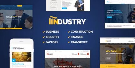 Indústria – Fábrica, Tema WordPress de Construção