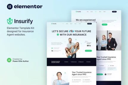 Insurify – Insurance Agent e Consulting Elementor Template Kit