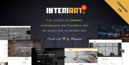 InteriArt – Tema WordPress de móveis e interiores