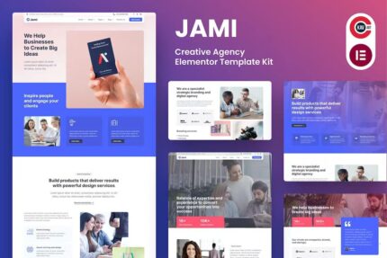 Jami – Kit de modelo Elementor de agência criativa