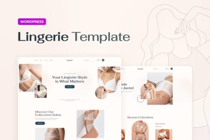 Jantel — Kit Template Kit Elementor Pro para loja de lingerie e roupa de dormir