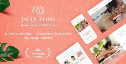 Jaqueline | Spa e salão de massagens Tema WordPress de beleza + Elementor