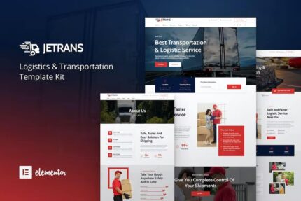 Jetrans – Template Kit Elementor de Logística e Transporte