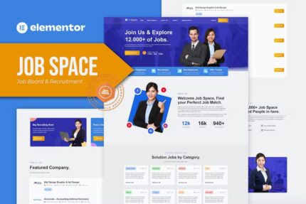 Job Space – Template Kit de elementor de quadro de empregos e recrutamento