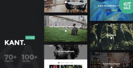 Kant – Um tema WordPress multiuso para startups, criativos e freelancers