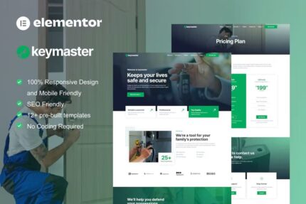 KeyMaster – Template Kit de elemento de serviço de serralheiro e fabricante de chaves