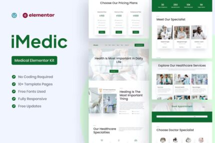 Kit de modelo Medicly – Medical Elementor Pro