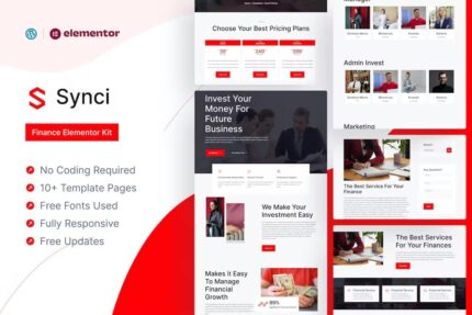 Kit de modelo Synci – Finance Elementor Pro