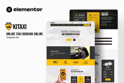 Kitaxi – Kit de Modelo Elementor de Reserva de Táxi Online
