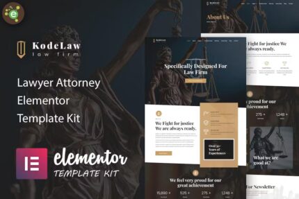 Kodelaw – Template Kit de advogado Advogado Elementor